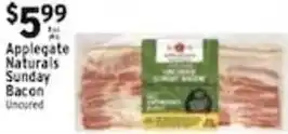 Met Foodmarkets Applegate Naturals Sunday Bacon offer