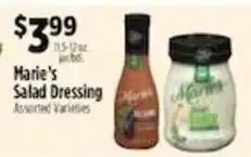 Pioneer Supermarkets Marie's Salad Dressing offer