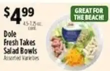 Pioneer Supermarkets Dole Fresh Takes Salad Bowls offer