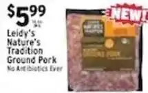 Met Foodmarkets Leidy's Nature's Tradition Ground Pork offer