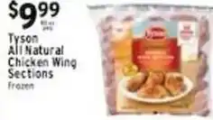Met Foodmarkets Tyson All Natural Chicken Wing Sections offer