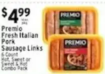 Met Foodmarkets Premio Fresh Italian Pork Sausage Links offer