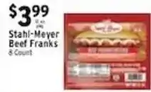Met Foodmarkets Stahl-Meyer Beef Franks offer