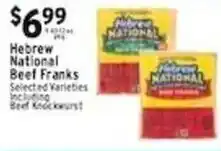 Met Foodmarkets Hebrew National Beef Franks offer