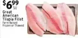 Met Foodmarkets Great American Tilapia Fillet offer