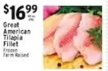 Met Foodmarkets Great American Tilapia Fillet offer