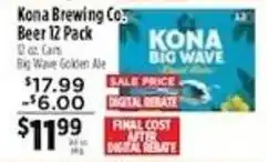 Pioneer Supermarkets Kona Brewing Co Beer offer