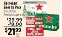 Pioneer Supermarkets Heineken Beer offer