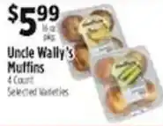 Pioneer Supermarkets Uncle Wally's Muffins offer