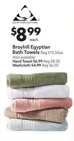 Big Lots Broyhill Egyptian Bath Towels offer