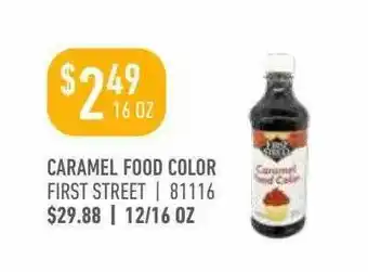 US Foods Chef's Store First Street Caramel Food Color offer