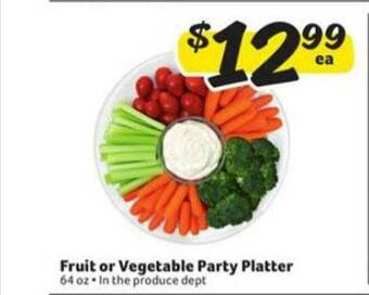Winn Dixie Fruit Or Vegetable Party Platter offer
