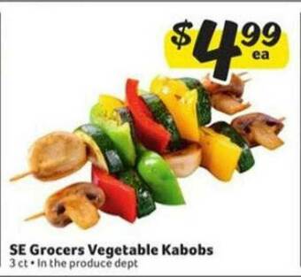 Winn Dixie SE Grocers Vegetable Kabobs offer