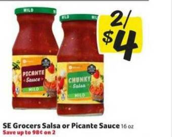 Winn Dixie SE Grocers Salsa Or Picante Sauce offer