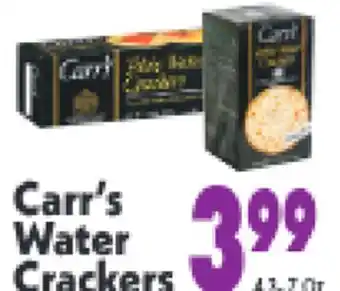 Marino's Supermarket Carr's Water Crackers offer