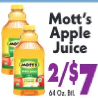 Marino's Supermarket Mott's Apple Juice offer