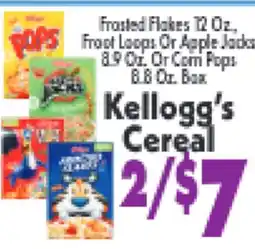 Marino's Supermarket Kellogg's Cereal offer