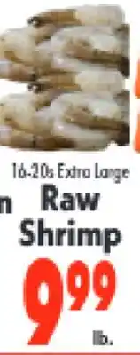 Marino's Supermarket 16-20s Extra Large Van Name Raw Shrimp offer