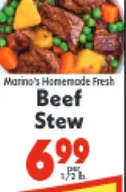Marino's Supermarket Marina's Homemade Fresh Beef Stew offer