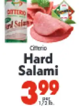Marino's Supermarket Citterio Hard Salami offer