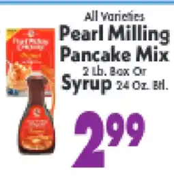 Marino's Supermarket All Varieties Pearl Milling Pancake Mix 2 lb. Box Or Syrup 24 Oz. Bott offer