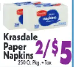Marino's Supermarket Krasdale Paper Napkins offer