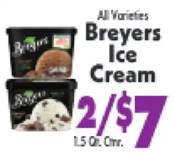 Marino's Supermarket All Varieties Breyers Ice Cream offer