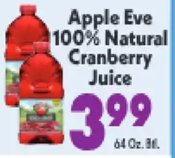 Marino's Supermarket Apple Eve 100% Natural Cranberry Juice offer