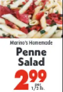 Marino's Supermarket Marina's Homemade Penne Salad offer