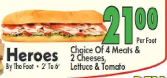 Marino's Supermarket Heroes offer
