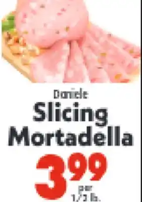 Marino's Supermarket Slicing Mortadella offer