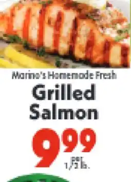 Marino's Supermarket Marina's Homemade Fresh Grilled Salmon offer