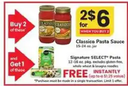 Safeway Classico Pasta Sauce offer