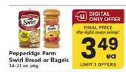 Safeway Pepperidge Farm Swirl Bread or Bagels offer