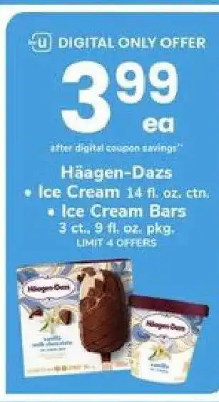 Safeway Häagen Dazs Ice Cream offer