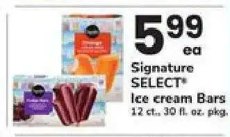 Safeway Signature SELECT Ice Cream Bars offer