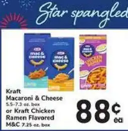 Safeway Kraft Macaroni & Cheese or Kraft Chicken Ramen Flavored M&C offer
