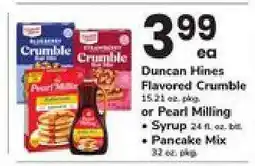 Safeway Duncan Hines Flavored Crumble or Pearl Milling offer