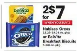 Safeway Nabisco Oreos or BelVita Breakfast Biscuits offer