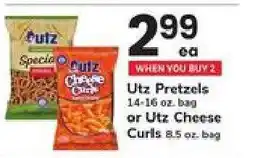 Safeway Utz Pretzels or Utz Cheese Curls offer