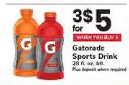 Safeway Gatorade Sports Drink offer