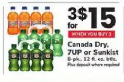 Safeway Canada Dry, 7UP or Sunkist offer