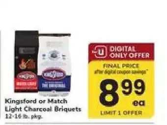 Safeway Kingsford or Match Light Charcoal Briquets offer