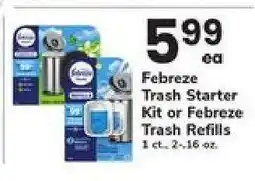 Safeway Febreze Trash Starter Kit or Febreze Trash Refills offer