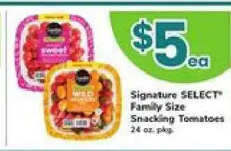 Safeway Signature SELECT Family Size Snacking Tomatoes offer