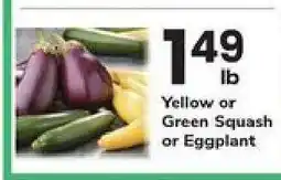 Safeway Yellow or Green Squash or Eggplant offer