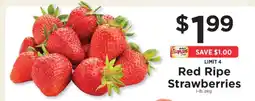 ShopRite Red Ripe Strawberries offer