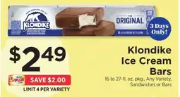 ShopRite Klondike Ice Cream Bars offer