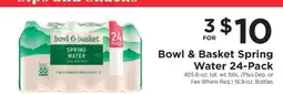 ShopRite Bowl & Basket Spring Water 24-Pack offer