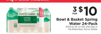 ShopRite Bowl & Basket Spring Water 24-Pack offer
